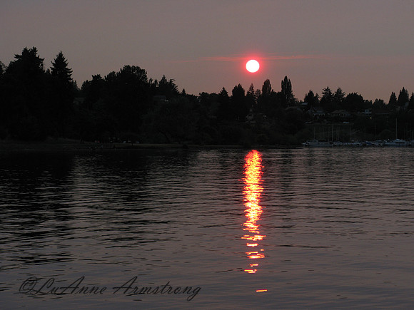 Lk Washington Sunset Seattle WA